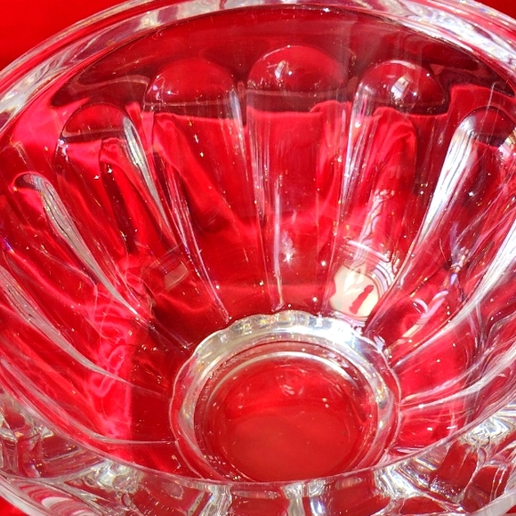 Orrefors Crystal Works Dining Orrefors Swedish Heavy Fluted Crystal